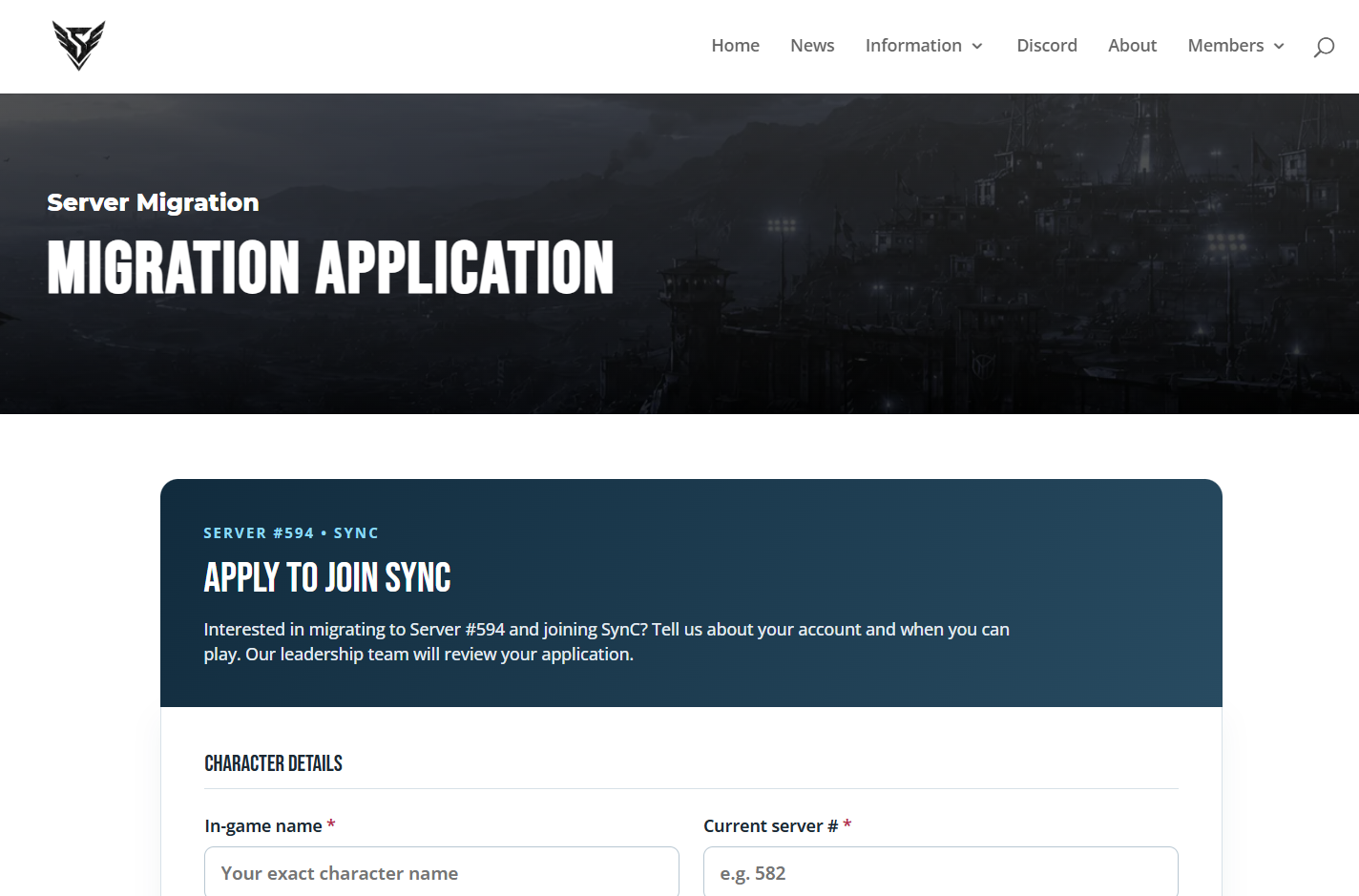 Join [SynC] on Server #594 – Migration Applications Are Now Open!